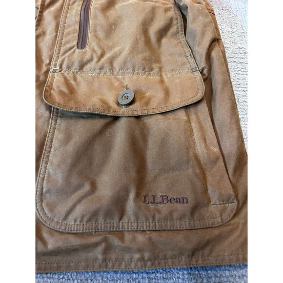 L.L. Bean Upland Hunter Field Coat Waxed Cotton - Picture 11 of 13